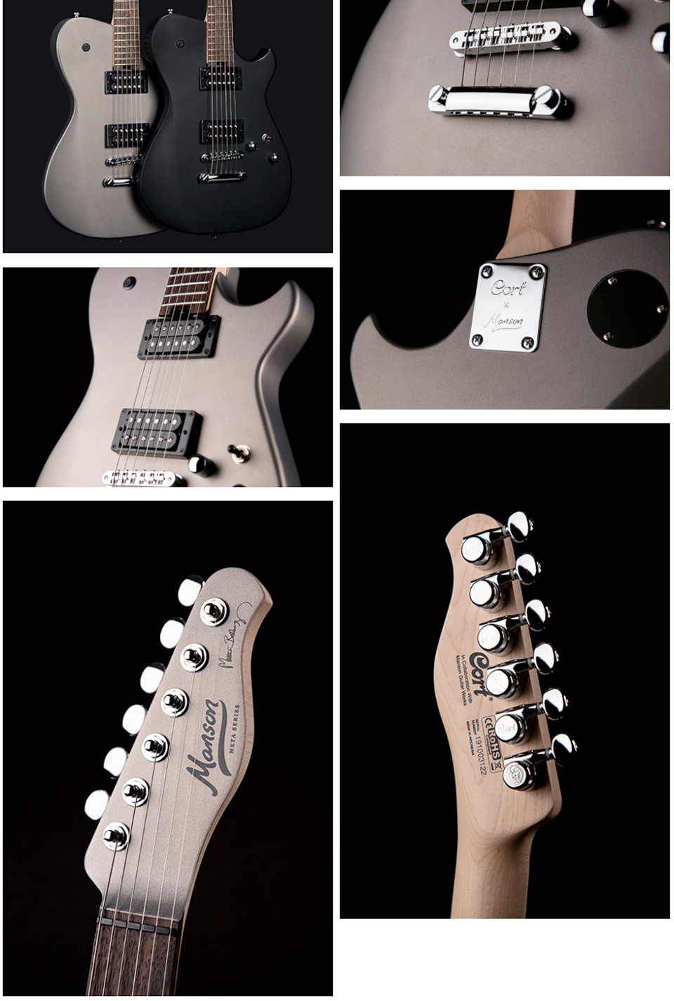 [����] Cort - Manson MBM-1 Matthew Bellamy / ��Ʈ �ǽ� ��Ʃ ����� (Satin Black) �� �̹��� 6