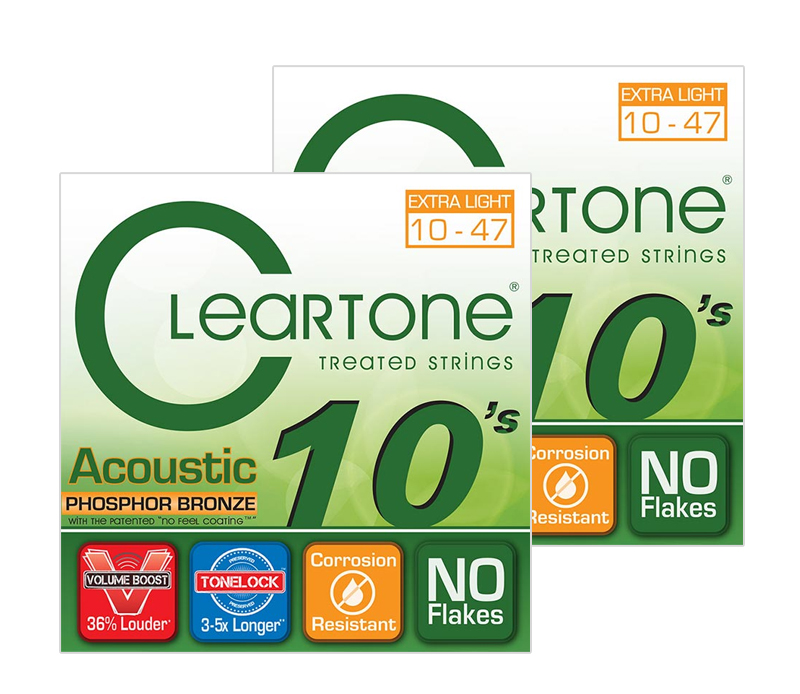 [����] [��Ʈ�� 2�� ��Ű��]Cleartone - Phosphor Bronze Acoustic Extra Light / ������ƽ ��Ʈ�� 010-047 (7410) �� �̹��� 2