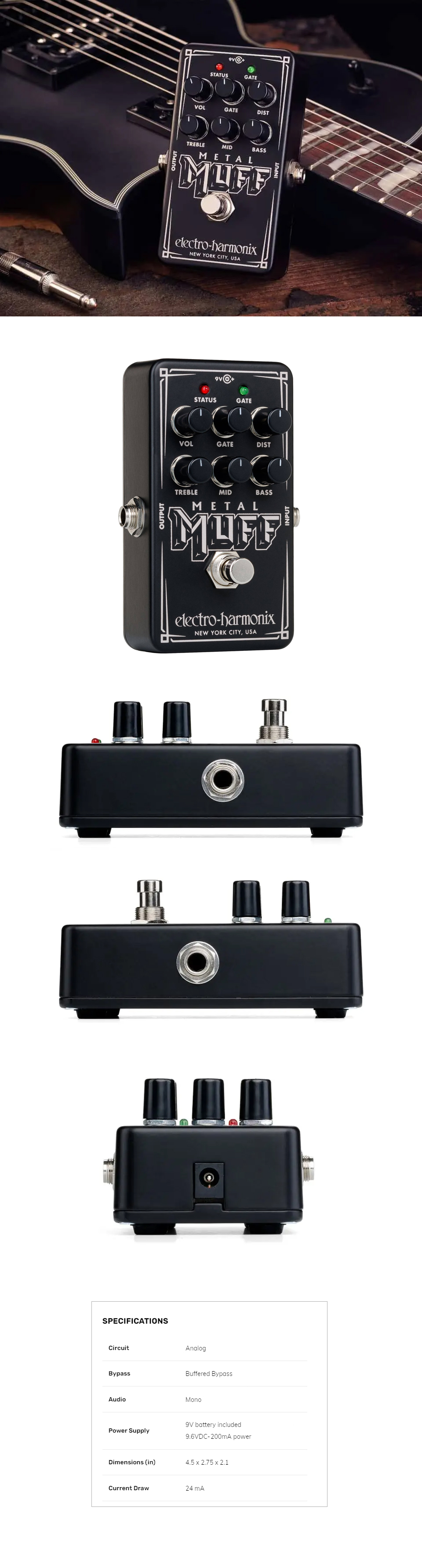 [����] Electro Harmonix - Nano Metal Muff / ���̰��� ����� �� �̹��� 3