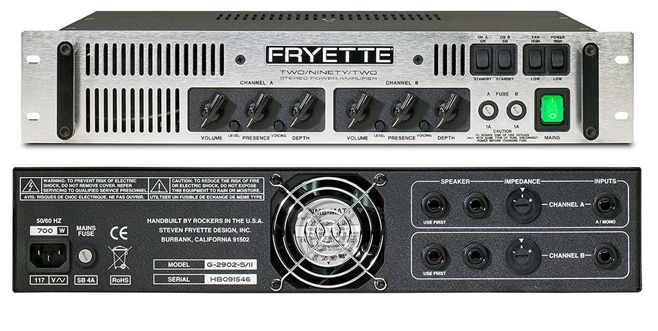 VHT 2502 Two-Fifty-Two パワーアンプ VHT 2/50/2 Power Amp Two Fifty Two Fryette 2502 Stereo Class