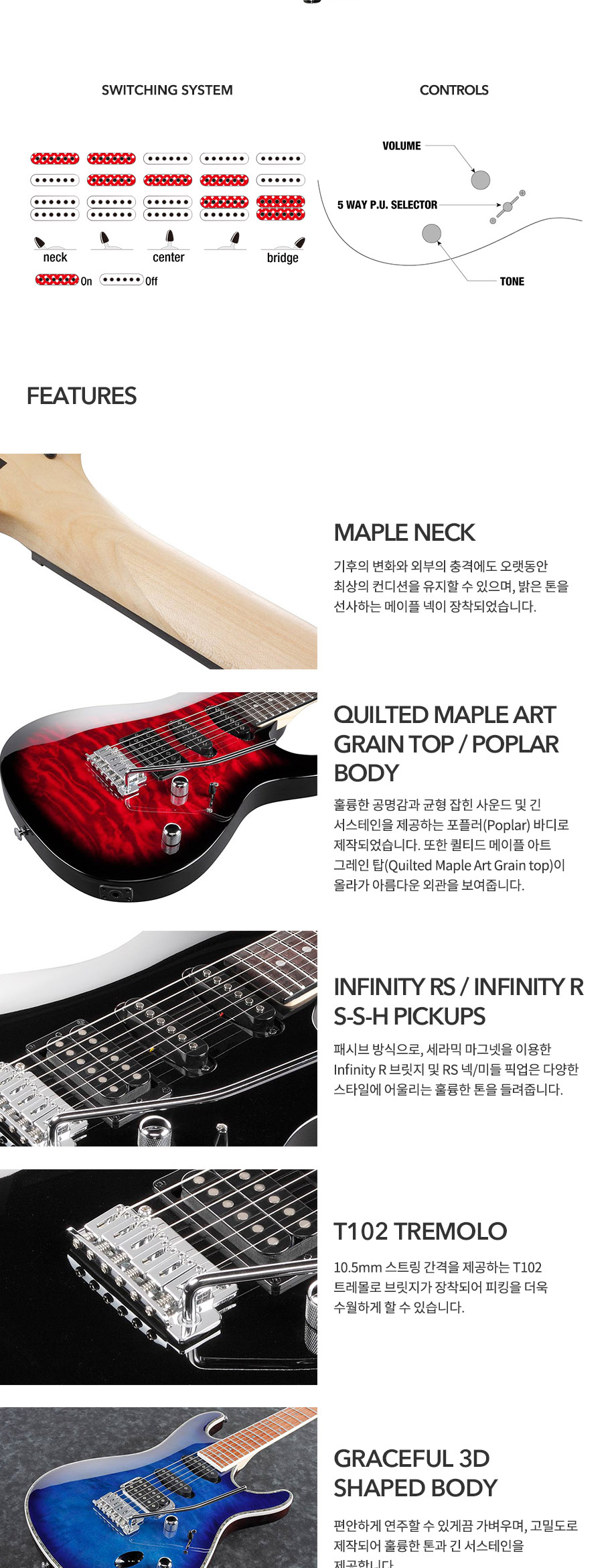 [����] Ibanez - Gio GSA60QA / ���̹ٳ��� �Ϸ���Ÿ (Transparent Red Burst) �� �̹��� 3