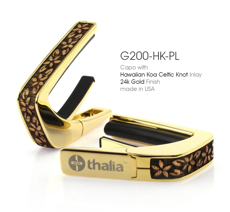 [����] Thalia Capo 24k Gold - Hawaiian Koa Plumeria Lei Engraved Inlay (G200-HK-PL) �� �̹��� 2