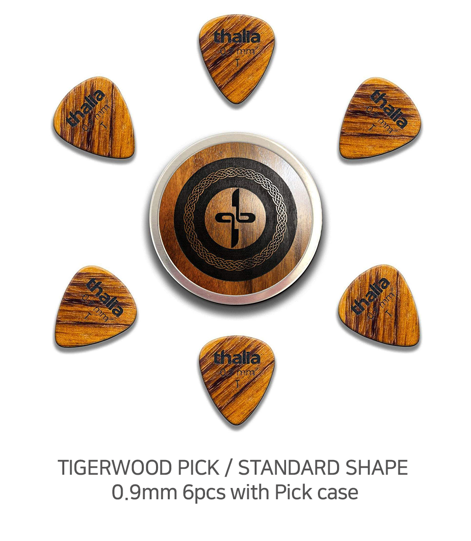 [����] Thalia Pick Standard Shape - 0.9mm Tigerwood 6 Set (TG09-STAND-6) �� �̹��� 2