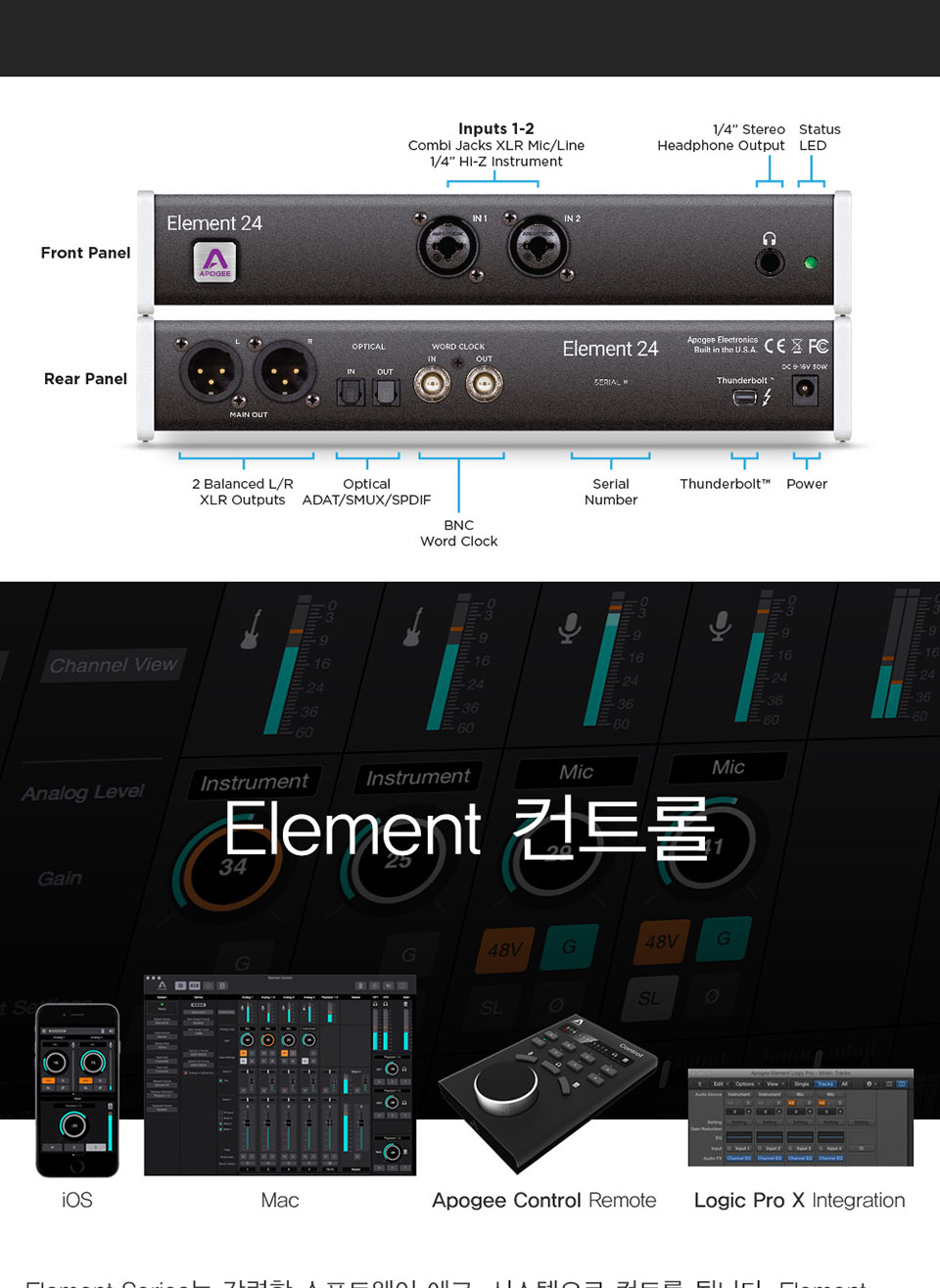[����] Apogee Element 24 / Mac ���� ����� �������̽� �� �̹��� 4