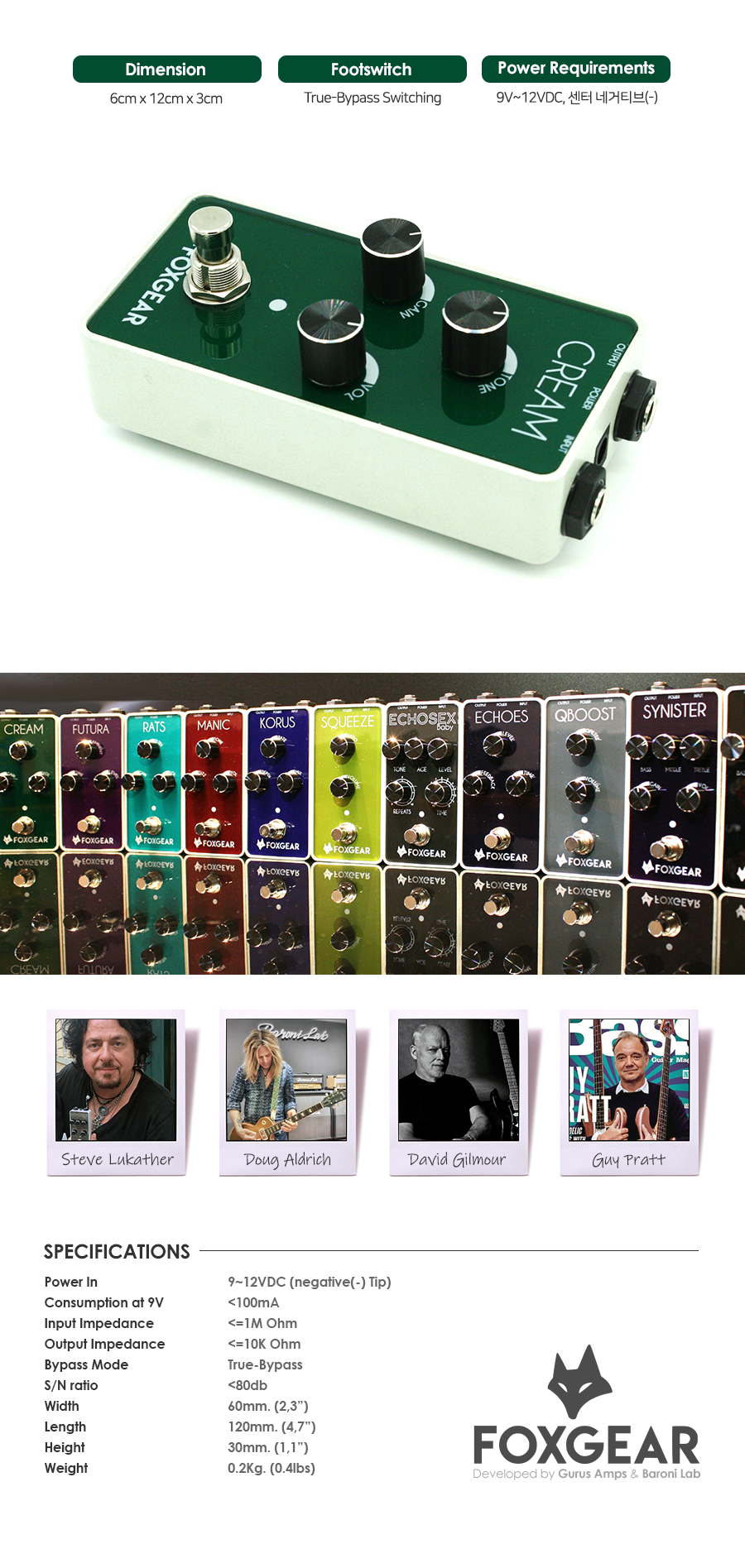 [����] FOXGEAR - Cream (Vintage Overdrive) �� �̹��� 3