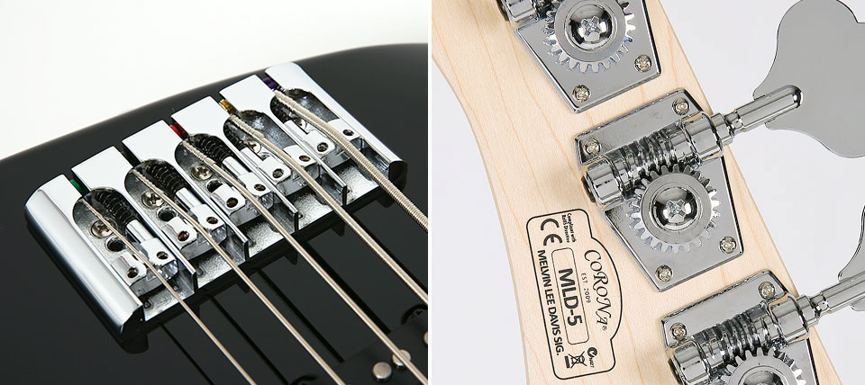 [����] Corona MLD5 Melvin Lee Davis Sig. 5-String / ��� �� ���̺� �ñ״�ó Black (Black Pearl inlay) �� �̹��� 14