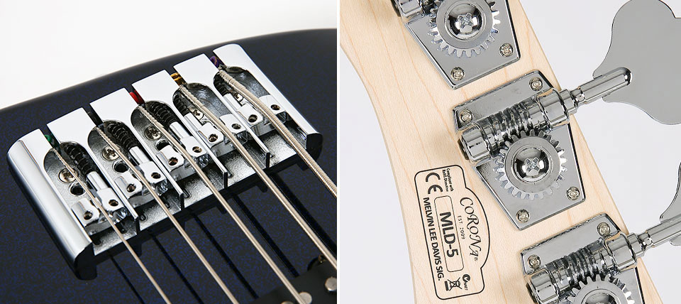 [����] Corona MLD5 Melvin Lee Davis Sig. 5-String / ��� �� ���̺� �ñ״�ó Black Pearl (White Pearl inlay) �� �̹��� 14