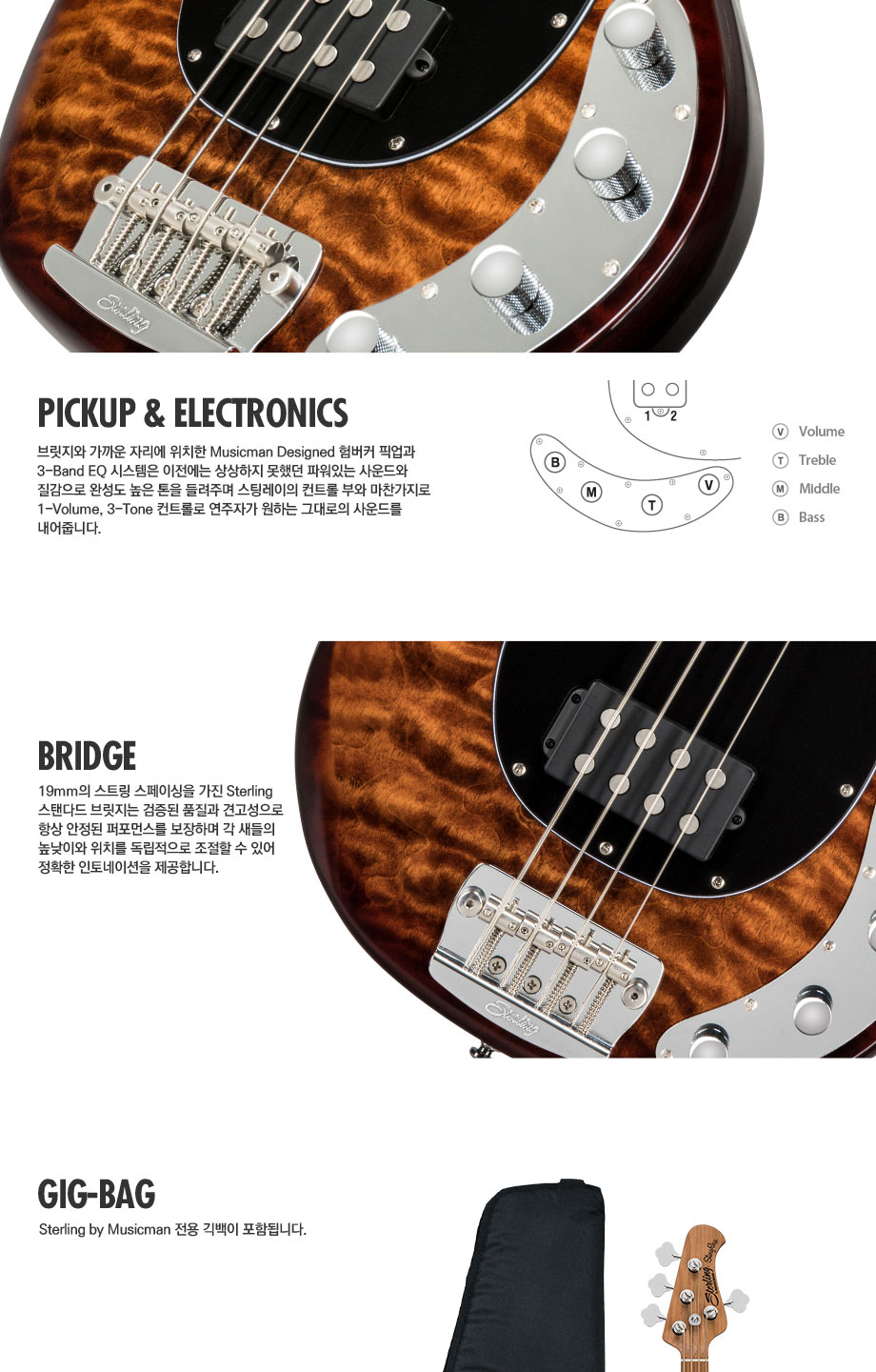 [����] Sterling - StingRay Bass RAY34QM / ���и� ���̽� (Island Burst) �� �̹��� 4