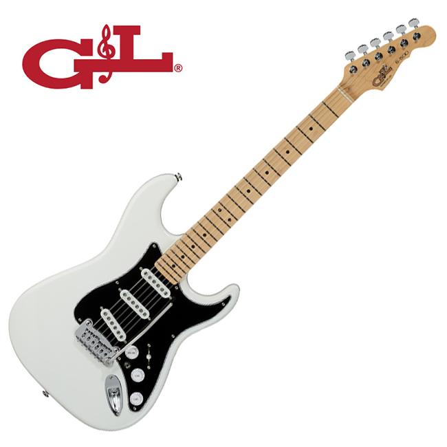 G&L 지엔엘 G&L Fullerton Deluxe S-500 일렉기타 (ALW/MP) Alpine White / Maple Fingerboard