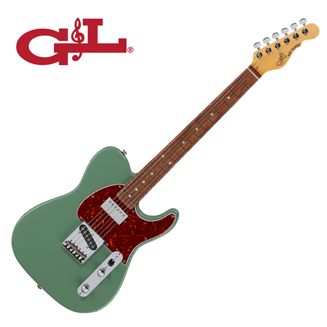 Blue Microphones 지엔엘 G&L Fullerton Deluxe ASAT Classic Bluesboy 일렉기타 (TEA/RW) Matcha Green / Rosewood Fingerboard
