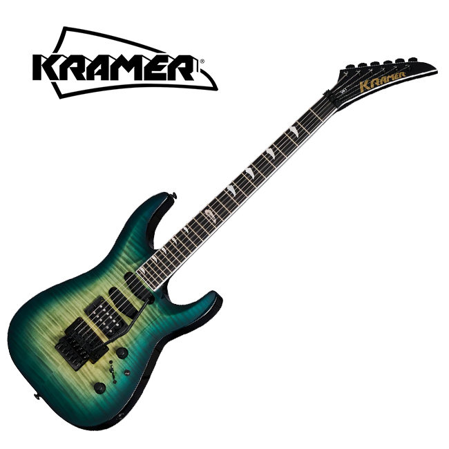 Blue Microphones 크레이머 Kramer SM-1 Figured 일렉기타 (Caribbean Blue)