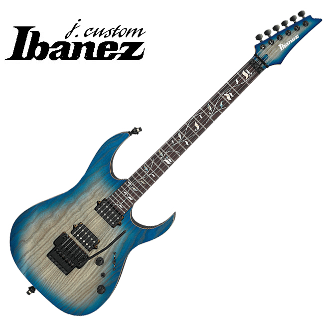 Ibanez 아이바네즈 Ibanez J.Custom RG8620AH 일렉기타 (GFB) Ghost Fleet Blue Burst Color