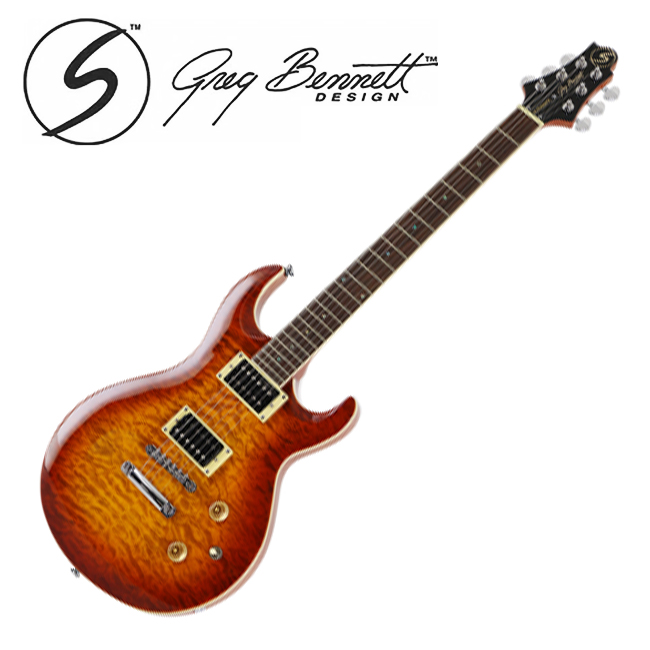 Orange 삼익 Greg Benette 그렉 베넷 UM-3 일렉기타 (OS) Orange Sunburst Color