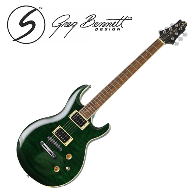 Samick 삼익 Greg Benette 그렉 베넷 UM-3 일렉기타 (TEG) Trans E.Green Color
