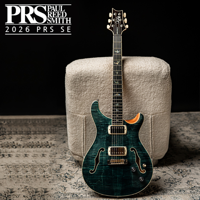 Blue Microphones [2026] PRS SE Hollowbody II Special Run 일렉기타 (Slate Blue)