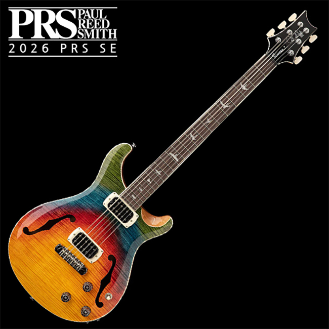 PRS [2026] PRS SE Ed Sheeran Hollowbody I Baritone Piezo 일렉기타 (Pink Ombre) 에드 시런 시그니처