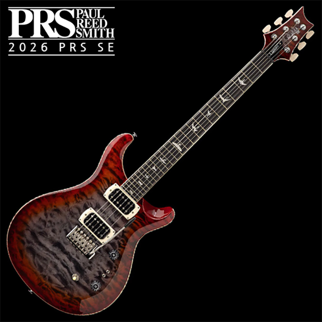 [2026] PRS SE Custom 24-08 Quilt �Ϸ���Ÿ (Charcoal Cherry Burst)