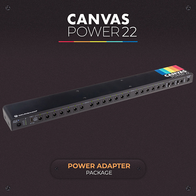 ������ ����� Walrus Audio Canvas Power 22 ĵ���� �Ŀ����ö��� (���� ����� ��Ű��)