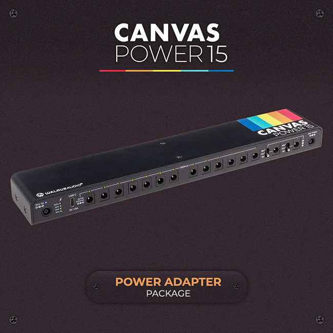 ������ ����� Walrus Audio Canvas Power 15 ĵ���� �Ŀ����ö��� (���� ����� ��Ű��)