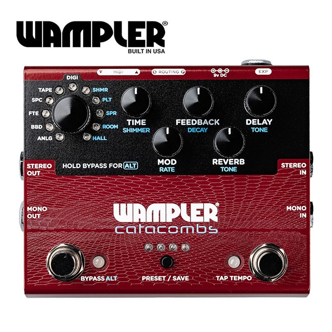 Wampler 웜플러 Wampler Catacombs 멀티 딜레이 & 리버브