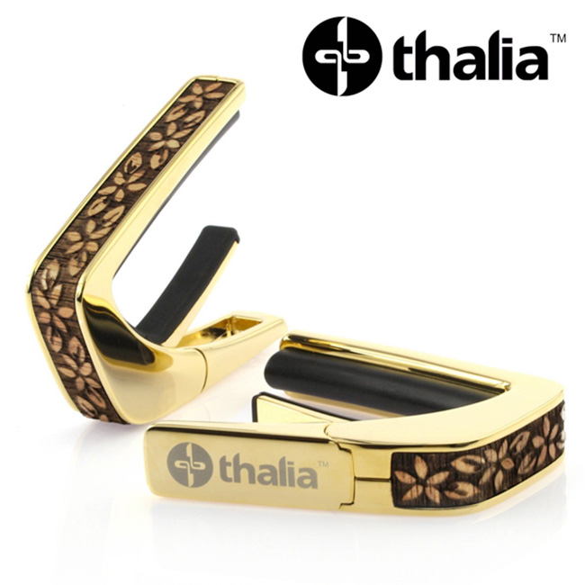 [����] Thalia Capo 24k Gold - Hawaiian Koa Plumeria Lei Engraved Inlay (G200-HK-PL)