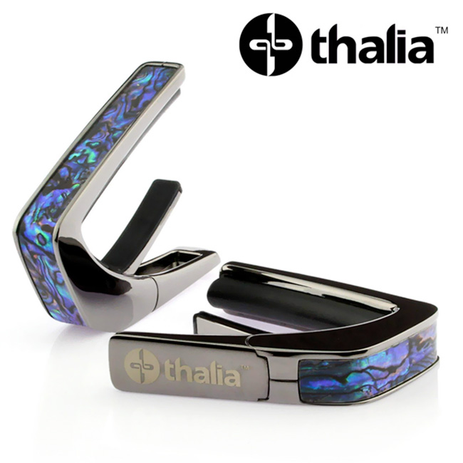 [����] Thalia Capo Black Chrome - Blue Abalone Inlay (B200-BA)