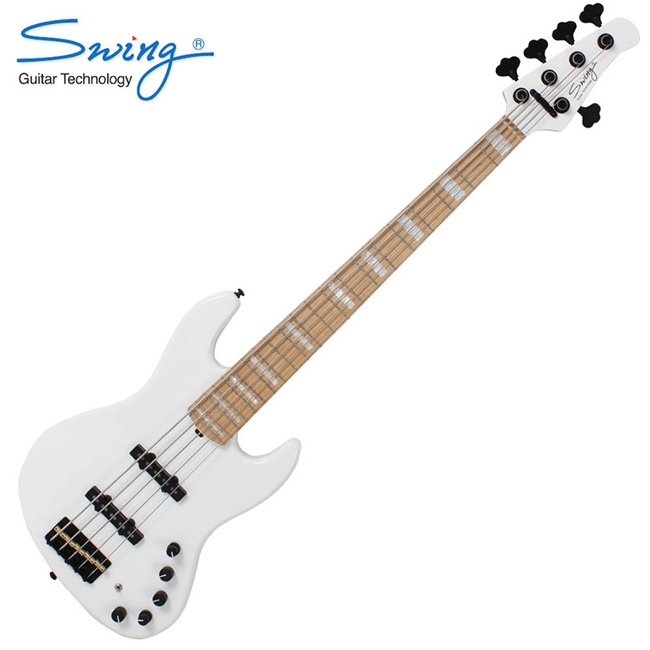 Swing 스윙 Swing G5V 베이스기타 5현 (White)