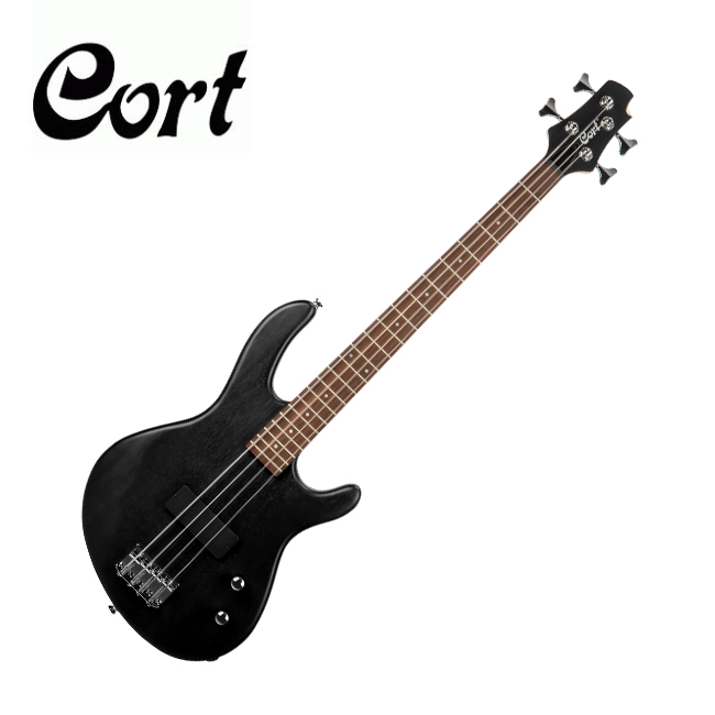 Cort 콜트 Cort Action Junior 베이스기타 (OPBK) 미니사이즈 베이스 / Open Pore Black Color
