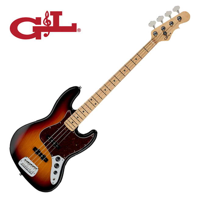 G&L 지엔엘 G&L Fullerton Deluxe JB 베이스 (3TS/MP) 3-Tone Sunburst / Maple Fingerboard