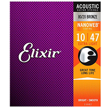 ������ Elixir NANOWEB 80/20 Bronze ������ ���Ÿ ��Ʈ�� 010-047 (11002)