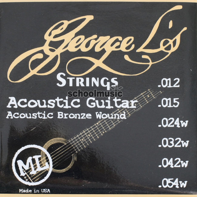 [����] George Ls - Acoustic Bronze Medium-Light / ������ƽ ��Ʈ�� (012-054)  