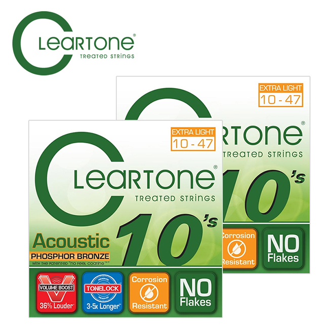 [����] [��Ʈ�� 2�� ��Ű��]<br>Cleartone - Phosphor Bronze Acoustic Extra Light / ������ƽ ��Ʈ�� 010-047 (7410)