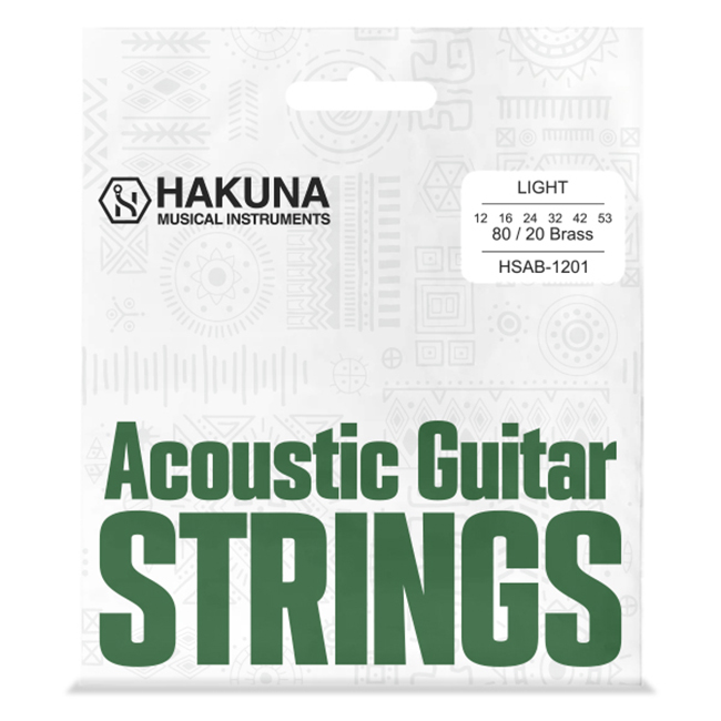 Hakuna ������ 80/20 Brass ���Ÿ ��Ʈ�� 012-053 (HSAB-1201)