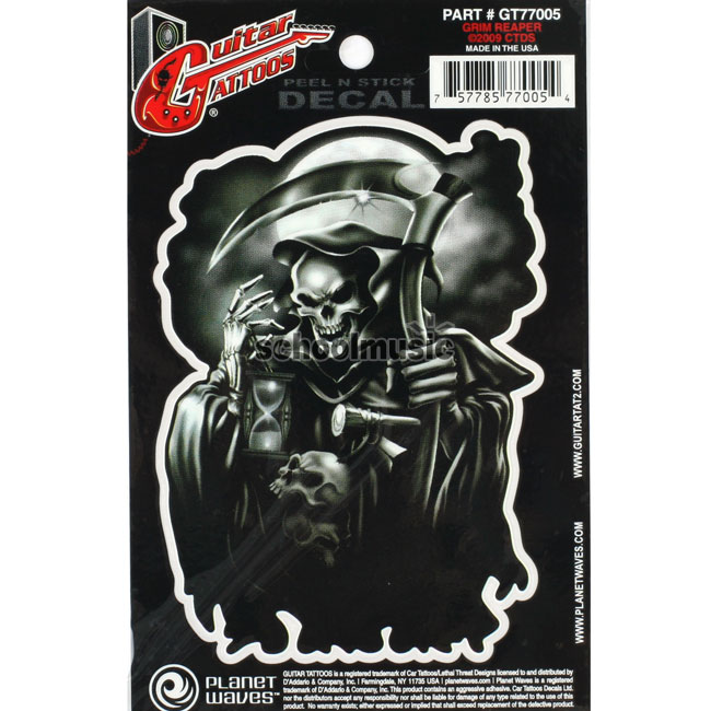 [����] Planet Waves Guitar Tattoo ��ƼĿ(GT77005)-Grim Reaper