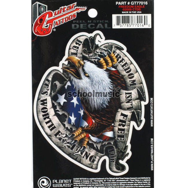 [����] Planet Waves Guitar Tattoo ��ƼĿ(GT77016)-Freedom Eagle