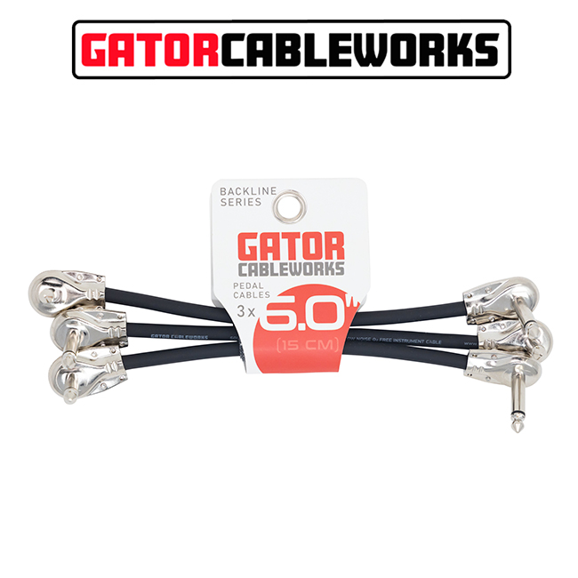 ������ ���̺����� Gator Cableworks Backline Patch Cable ��ġ���̺� 15cm 3�� (GCWB-INS-6INRA3PK)
