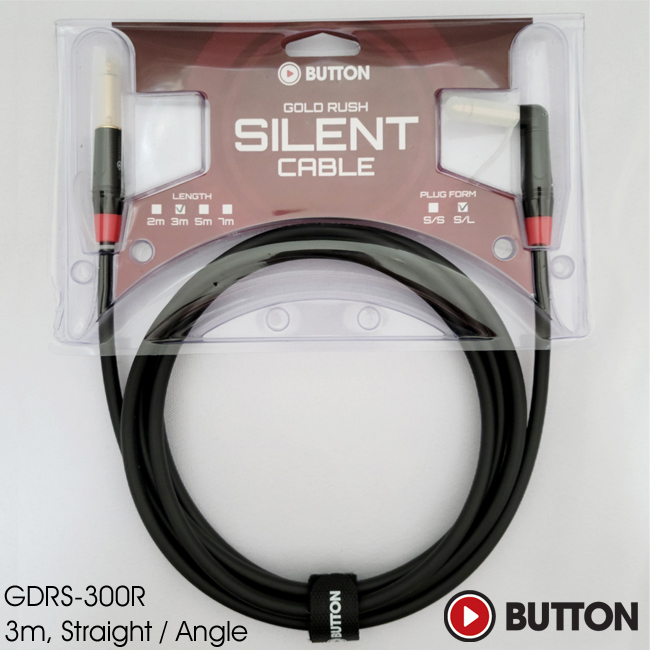 ��ư Button Gold Rush Silnet Cable ��Ÿ & ���̽� ���̺� 3m (GDRS300R)