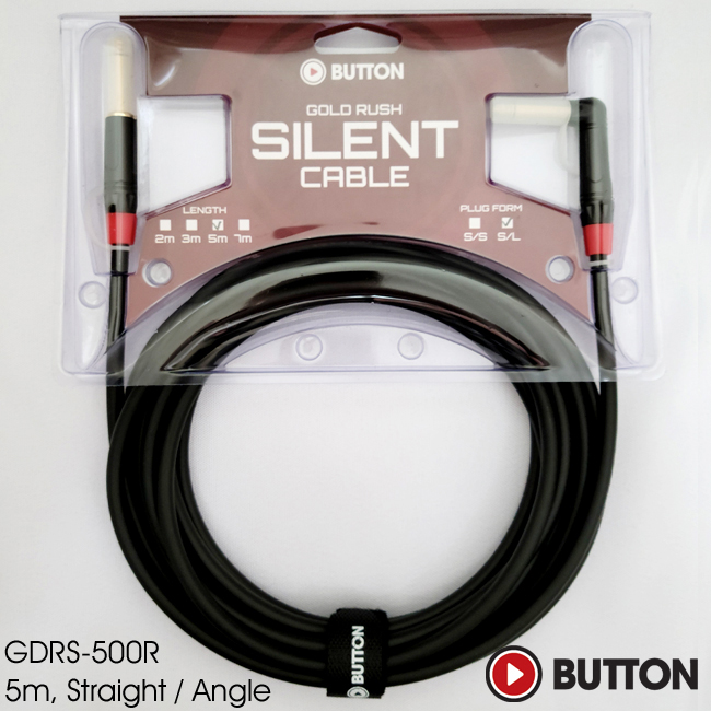 ��ư Button Gold Rush Silnet Cable ��Ÿ & ���̽� ���̺� 5m (GDRS500R)