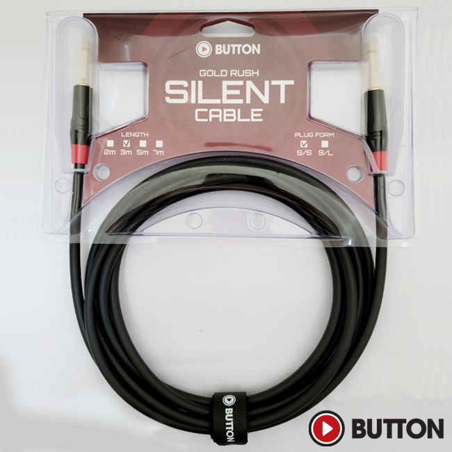 ��ư Button Gold Rush Silnet Cable ��Ÿ & ���̽� ���̺� 3m (GDRS300)
