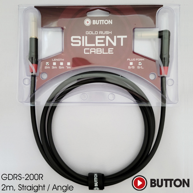 ��ư Button Gold Rush Silnet Cable ��Ÿ & ���̽� ���̺� 2m (GDRS200R)