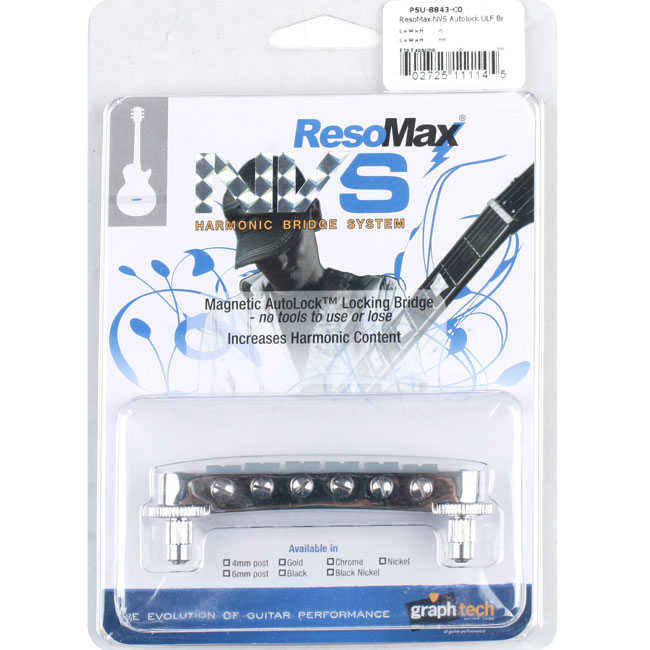 [����] Graphtech - ResoMax NVS Tune-O-Matic 4mm / �׶����� �긴�� Chrome (PSU-8843-C0)