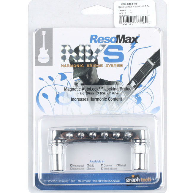 [����] Graphtech - ResoMax NVS Tune-O-Matic 6mm / �׶����� �긴�� Chrome (PSU-8863-C0)