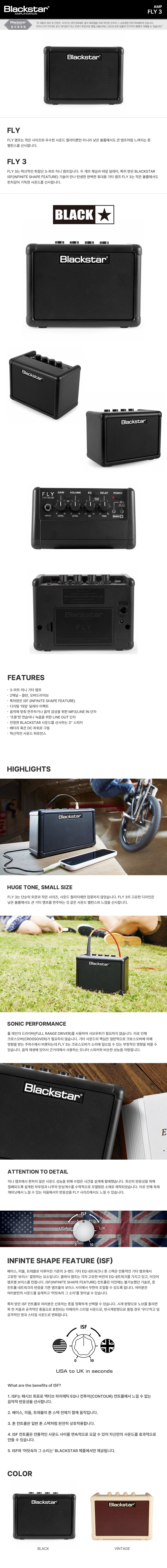 ������Ÿ Blackstar FLY 3 �̴Ͼ��� (Vintage) �� �̹��� 2
