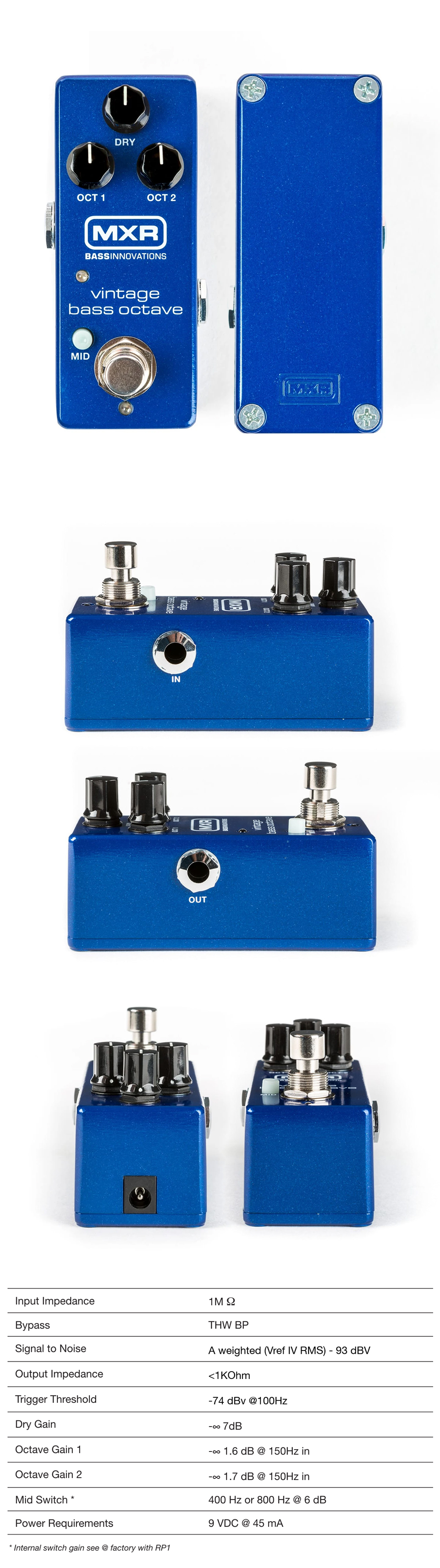 MXR Vintage Bass Octave Mini ���̽� ��Ÿ�� (M280) �� �̹��� 3