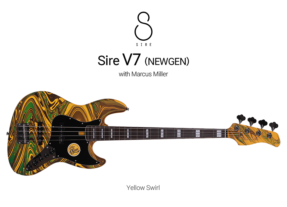 [New Gen] ���̾� SIRE ��Ŀ���з� Marcus Miller V7 ���̽���Ÿ (Y.SWIRL) �� �̹��� 1