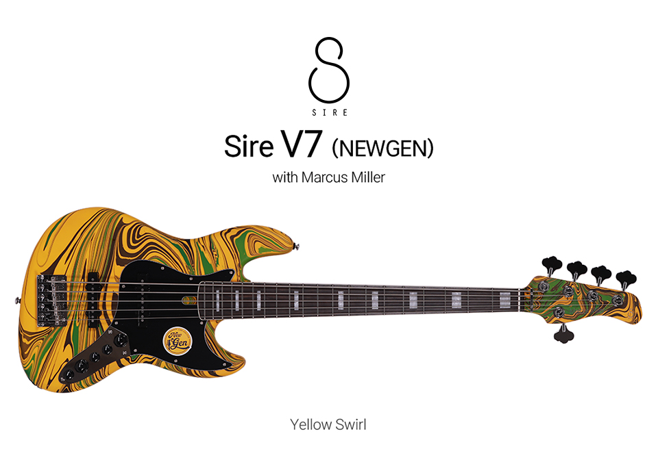 [New Gen] ���̾� SIRE ��Ŀ���з� Marcus Miller V7 5ST ���̽���Ÿ 5�� (Y.SWIRL) �� �̹��� 1