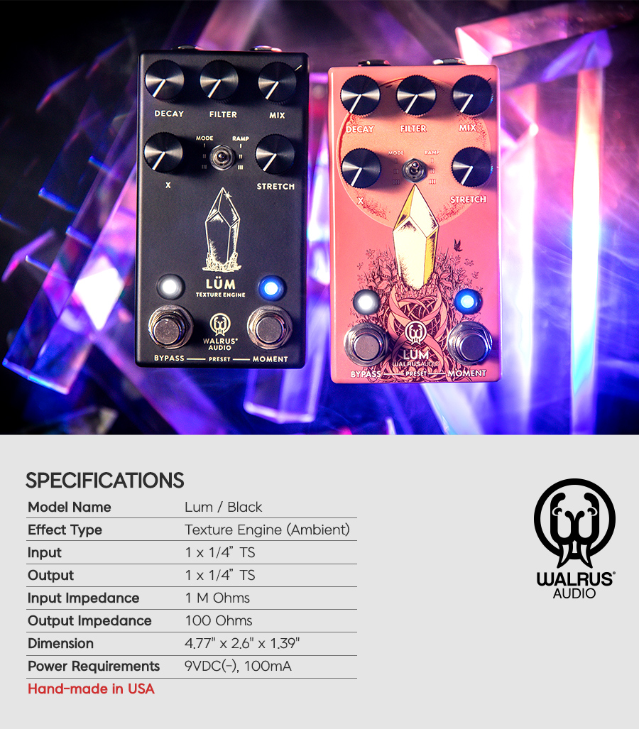 ������ ����� Walrus Audio Lum �ؽ��� ���� �ں��Ʈ ��� (Black) �� �̹��� 9