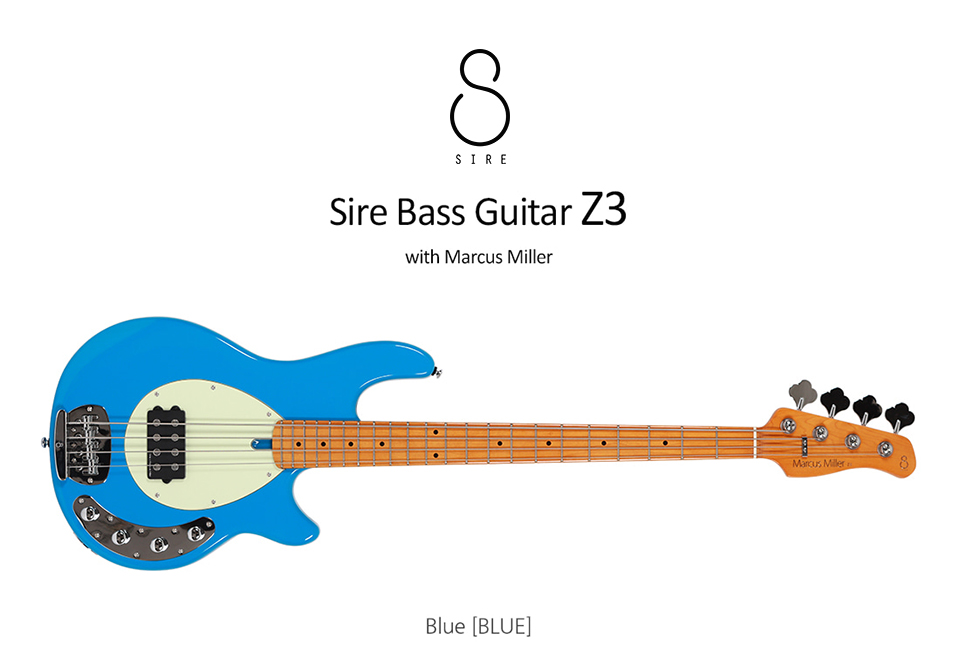 ���̾� SIRE ��Ŀ���з� Marcus Miller Z3 ���̽���Ÿ (BLUE) �� �̹��� 1