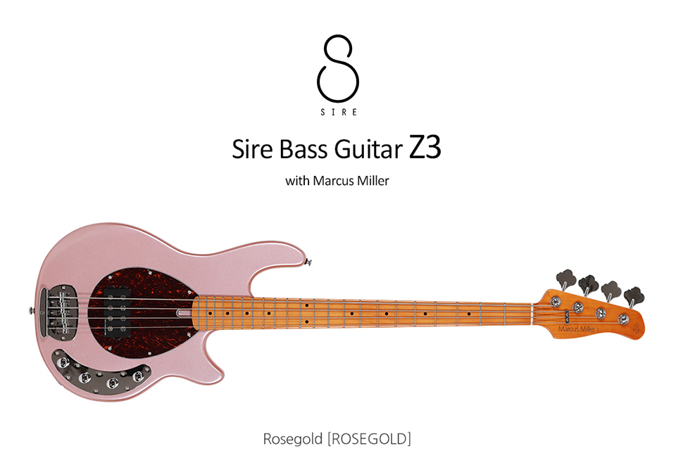 ���̾� SIRE ��Ŀ���з� Marcus Miller Z3 ���̽���Ÿ (ROSEGOLD) �� �̹��� 1