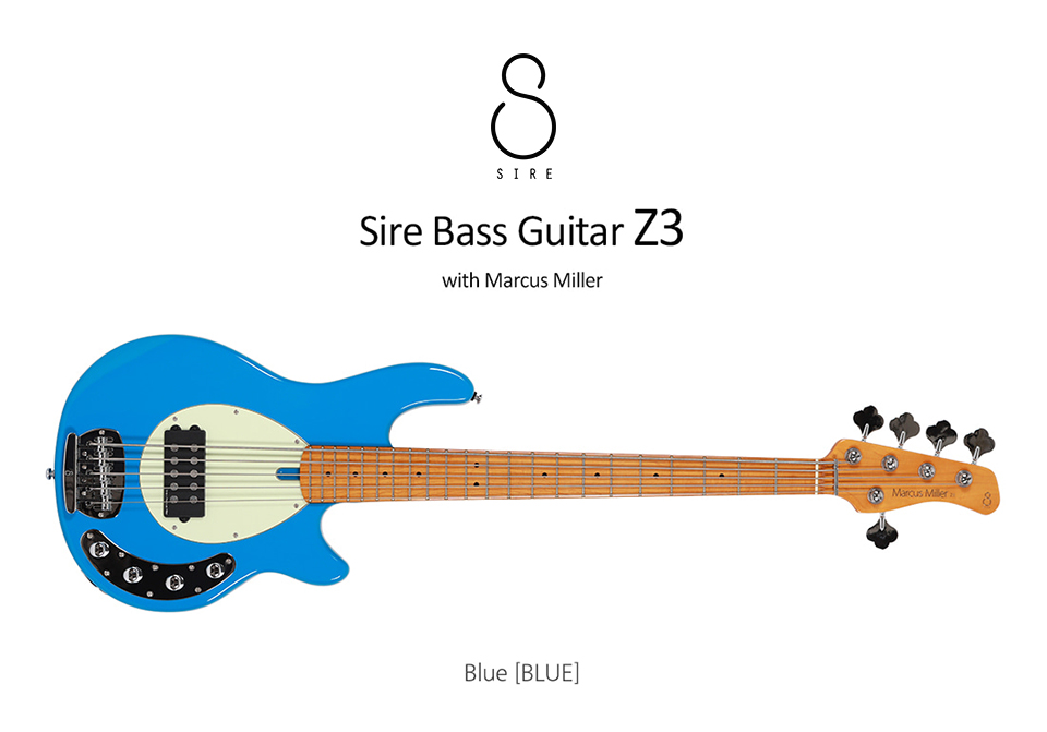 ���̾� SIRE ��Ŀ���з� Marcus Miller Z3 5ST ���̽���Ÿ 5�� (BLUE) �� �̹��� 1
